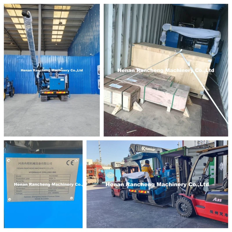 RCH530D solar pile driver to Italy RCH530D solar pile driver to Italy